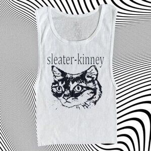 Sleater Kinney Unisex Cropped Tank